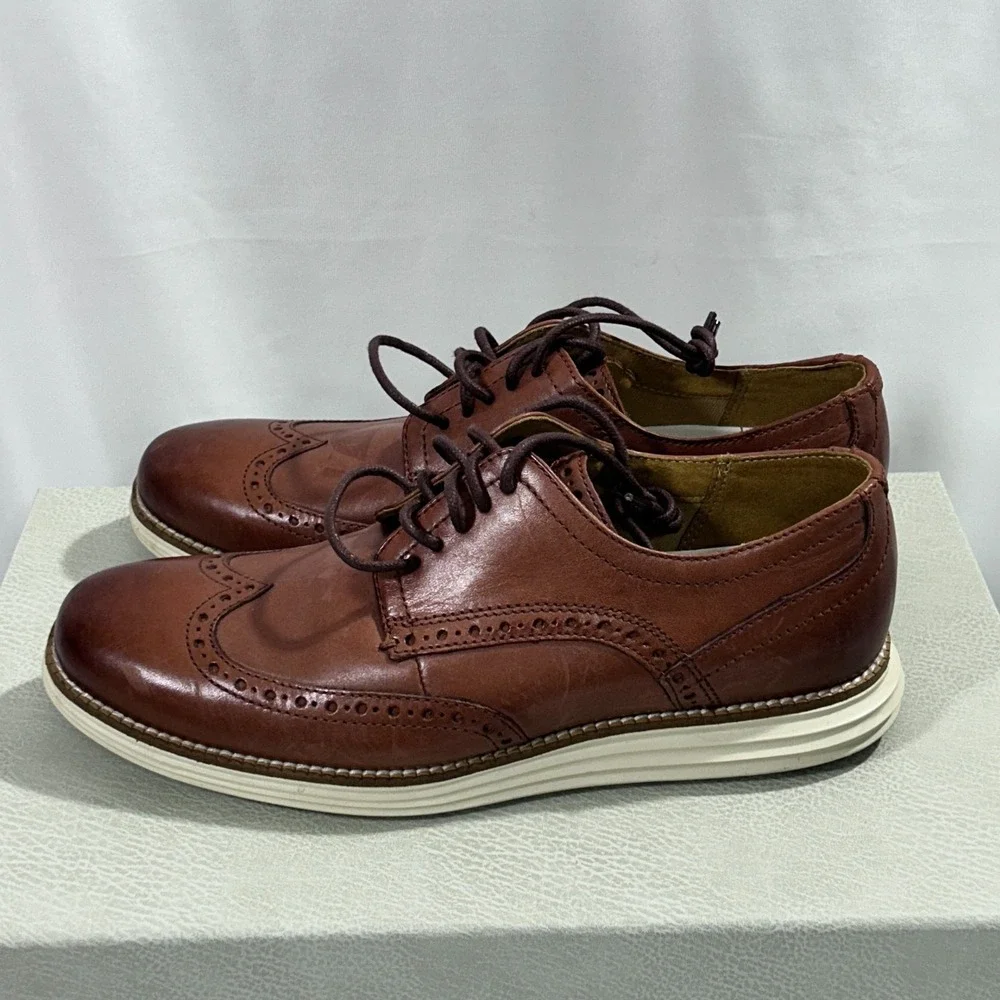 Cole‎ Haan Go-to Wing Oxford Men's Shoes Size US 7.5M Color British Tan